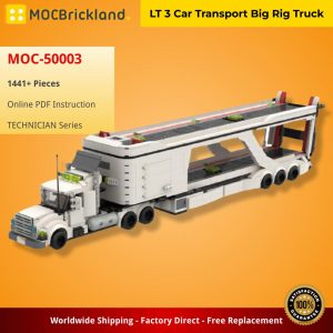 Mocbrickland Moc 50003 Lt 3 Car Transport Big Rig Truck (5)