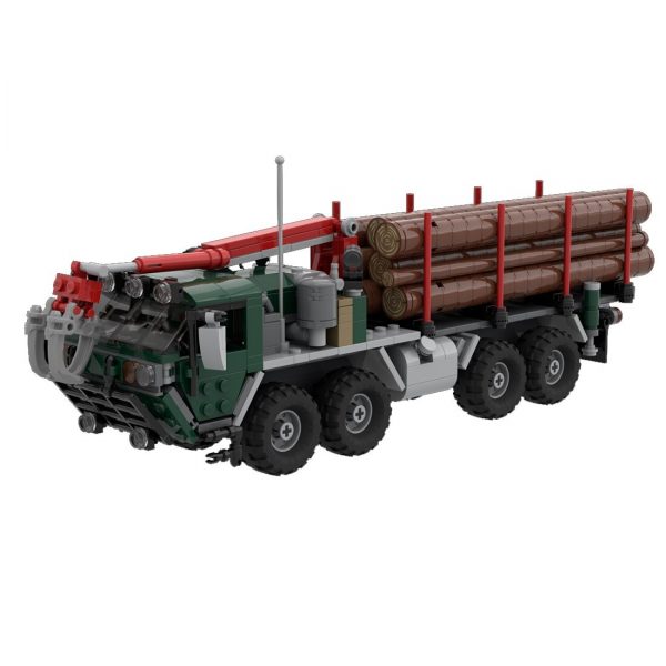 Mocbrickland Moc 51776 M985 Hemtt Log Truck (1)