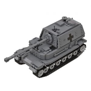 Mocbrickland Moc 89727 German Army Ferdinand Jagdpanzer Tigerp (4)