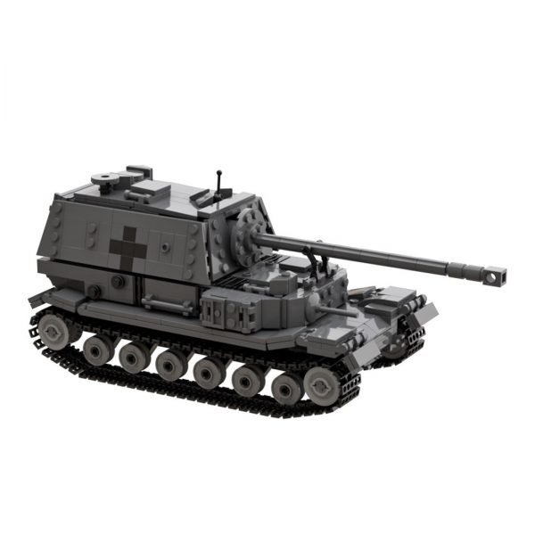 Mocbrickland Moc 89727 German Army Ferdinand Jagdpanzer Tigerp (5)
