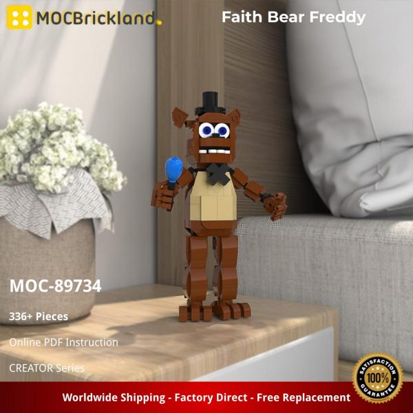 Mocbrickland Moc 89734 Faith Bear Freddy (2)
