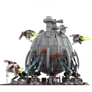 Mocbrickland Moc 97760 Battle Of Geonosis Diorama With Core Ship Clone Wars (1)