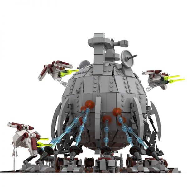 Mocbrickland Moc 97760 Battle Of Geonosis Diorama With Core Ship Clone Wars (1)