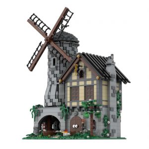 Modular Building Moc 31613 Classic Castle Motorized Windmill By Tavernellos Mocbrickland (1)
