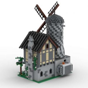 Modular Building Moc 31613 Classic Castle Motorized Windmill By Tavernellos Mocbrickland (3)