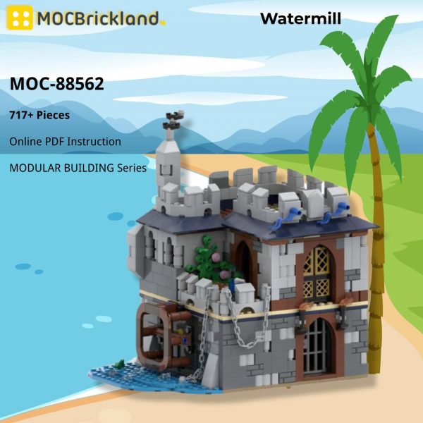 Modular Building Moc 88562 31120 Watermill By Tavernellos Mocbrickland (5)