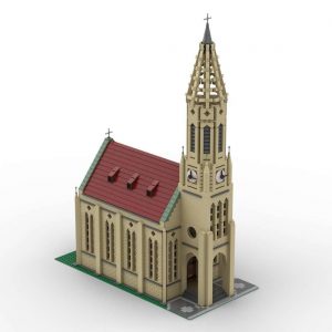 Modular Building Moc 89742 Genuine Authorize European Gothic Church Mocbrickland (4)