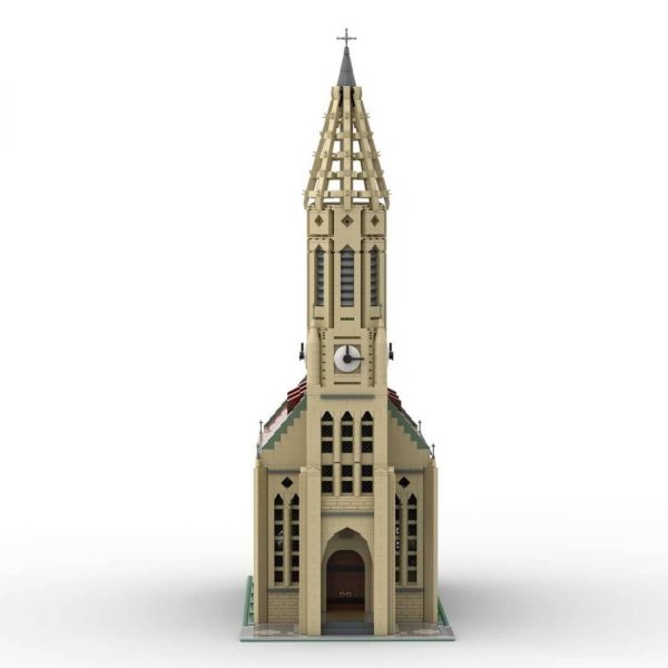 Modular Building Moc 89742 Genuine Authorize European Gothic Church Mocbrickland (6)