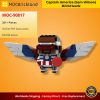 Movie Moc 90817 Captain America (sam Wilson) Brickheadz By Stormythos Mocbrickland (2)