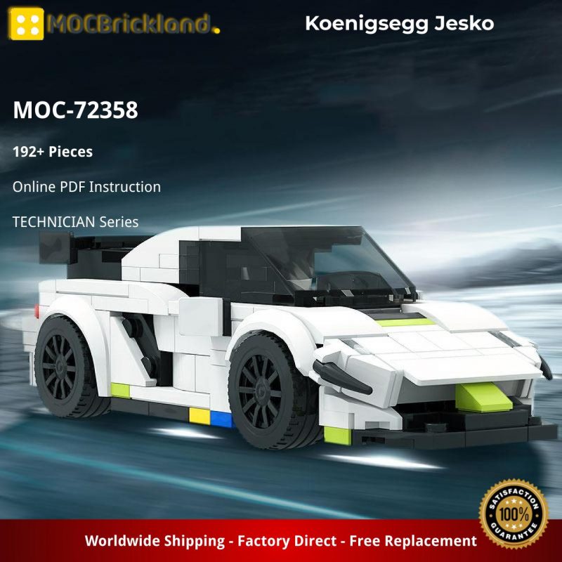 MOCBRICKLAND MOC-72358 Koenigsegg Jesko