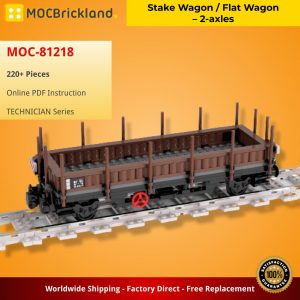 Technician Moc 81218 Stake Wagon Flat Wagon – 2 Axles By Langemat Mocbrickland (5)