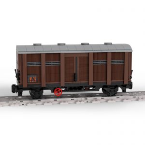Technician Moc 81221 Boxcarordinary Covered Wagon – 2 Axles By Langemat Mocbrickland (1)