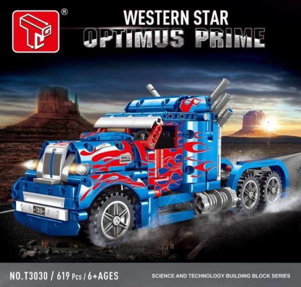 Tgl T3030 Western Star Optimus Prime Truck Pull Back