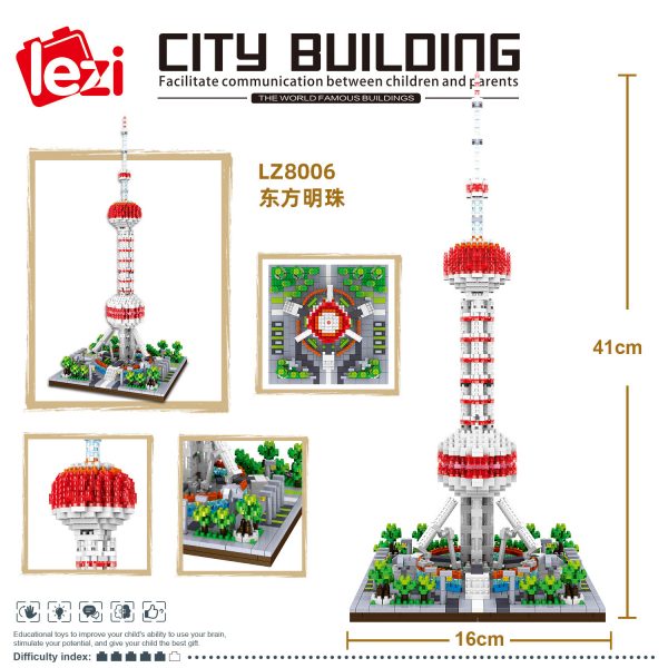 Lezi Lz8006 Oriental Pearl Tower (3)