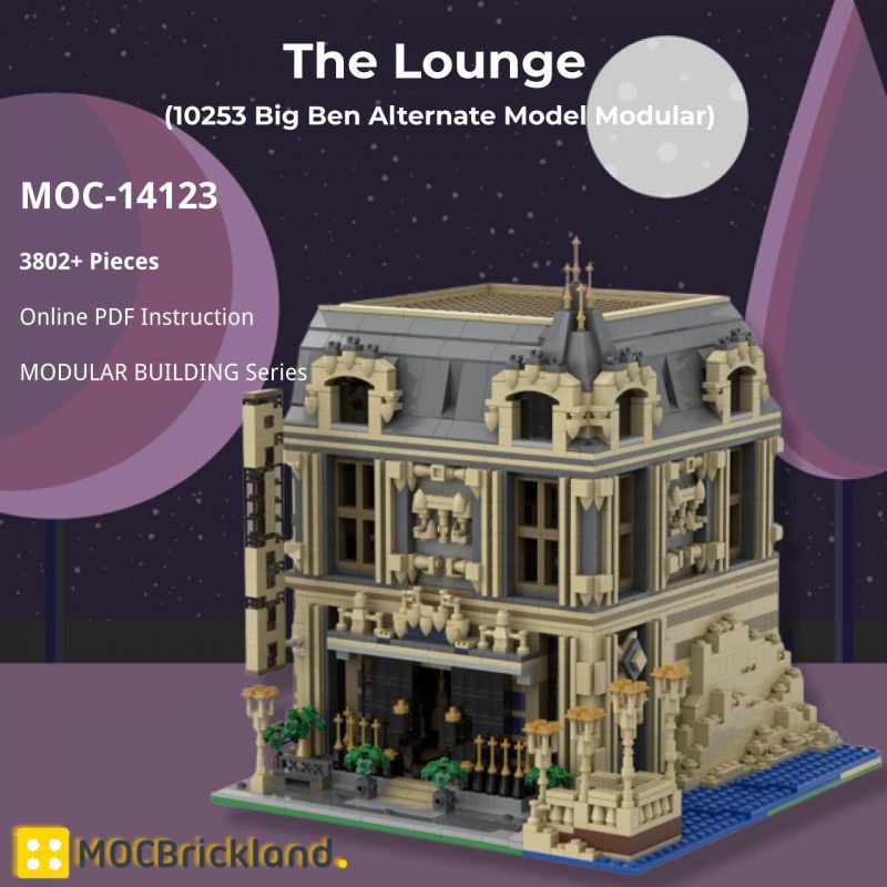 MOCBRICKLAND MOC-14123 The Lounge (10253 Big Ben Alternate Model Modular)