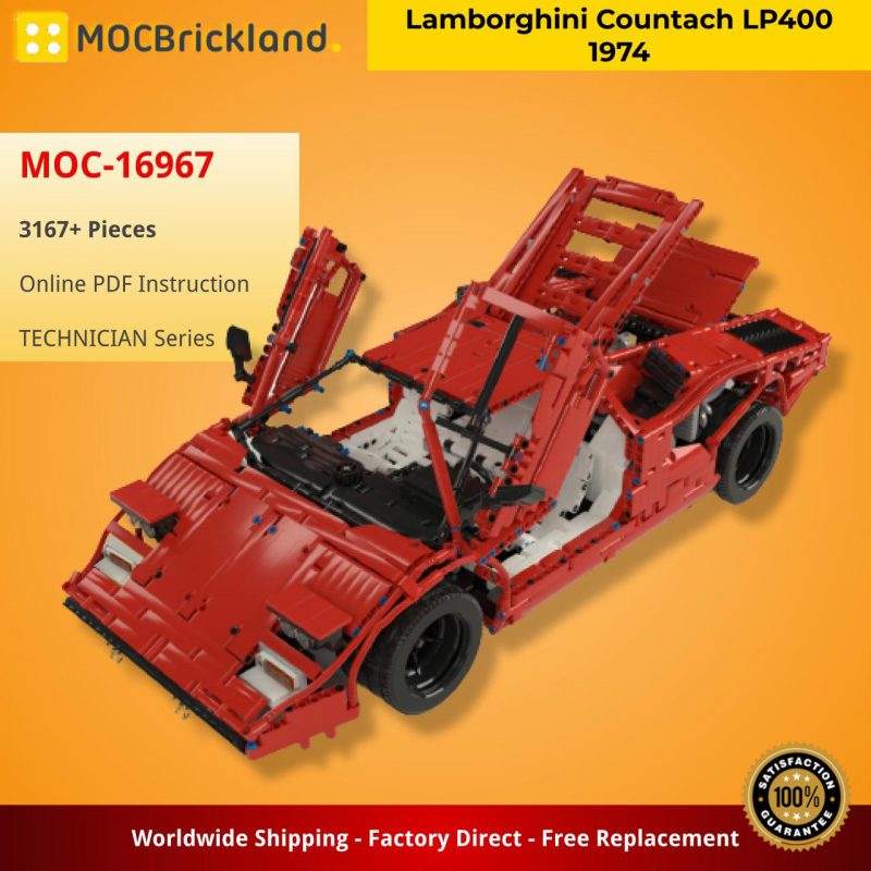 MOCBRICKLAND MOC-16967 Lamborghini Countach LP400 1974