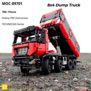 Mocbrickland Moc 19929 8x4 Dump Truck (2)