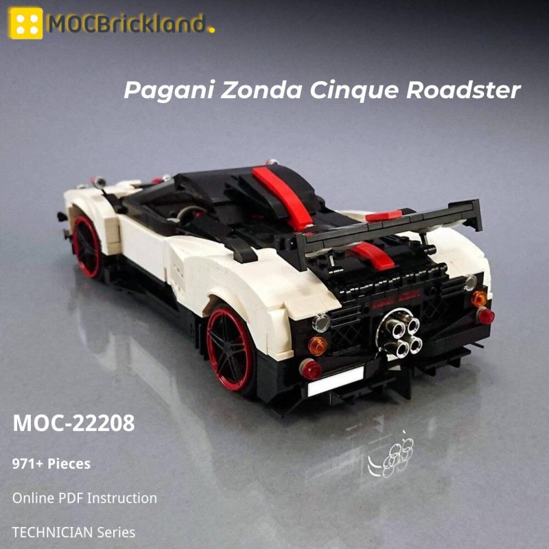 MOCBRICKLAND MOC-22208 Pagani Zonda Cinque Roadster