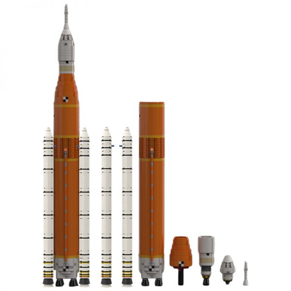 Mocbrickland Moc 28893 Nasa Space Launch System Artemis Sls Block 1 (1110 Saturn V Scale) (3)