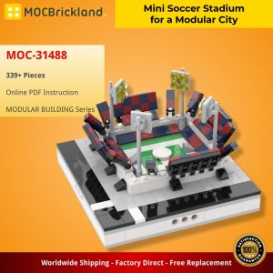 Mocbrickland Moc 31488 Mini Soccer Stadium For A Modular City (2)