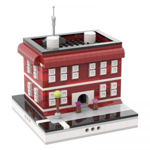 Mocbrickland Moc 31589 Red House For Modular City (2)