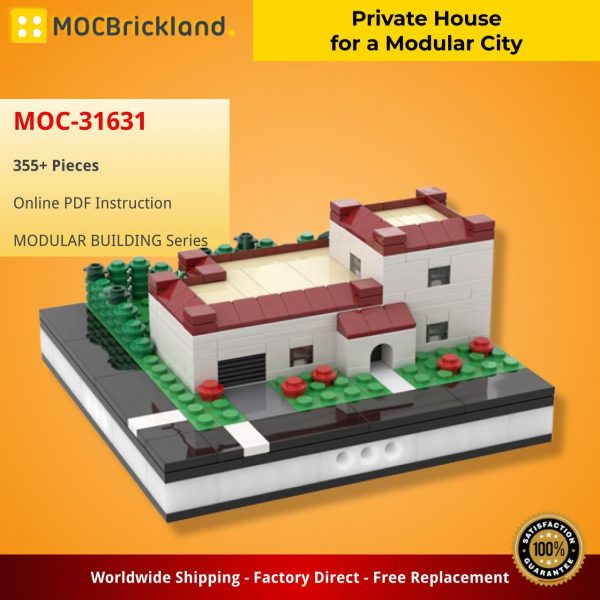 Mocbrickland Moc 31631 Private House For A Modular City (2)
