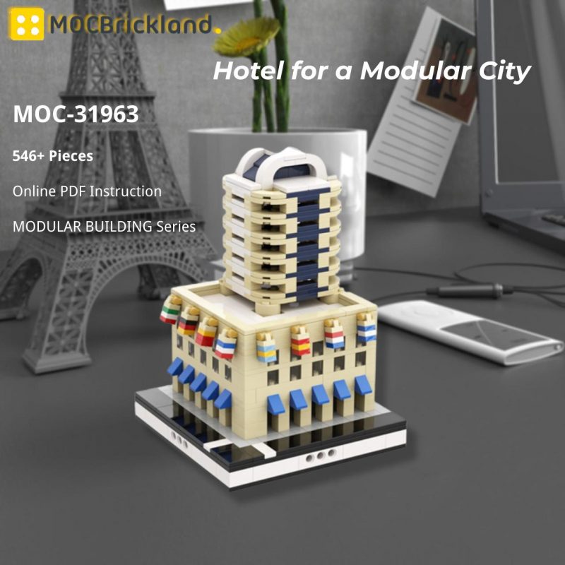 MOCBRICKLAND MOC-31963 Hotel for a Modular City