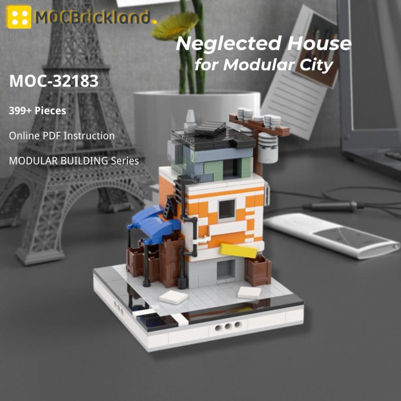 MOCBRICKLAND MOC-32183 Neglected House for Modular City