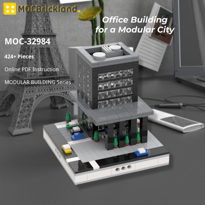 MOCBRICKLAND MOC-32984 Office Building for a Modular City