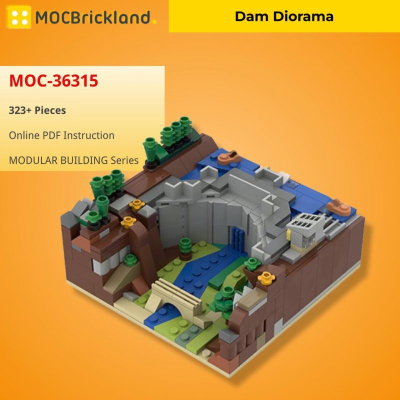 MOCBRICKLAND MOC-36315 Dam Diorama