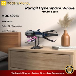 Mocbrickland Moc 40013 Purrgil Hyperspace Whale Minifig Scale (2)