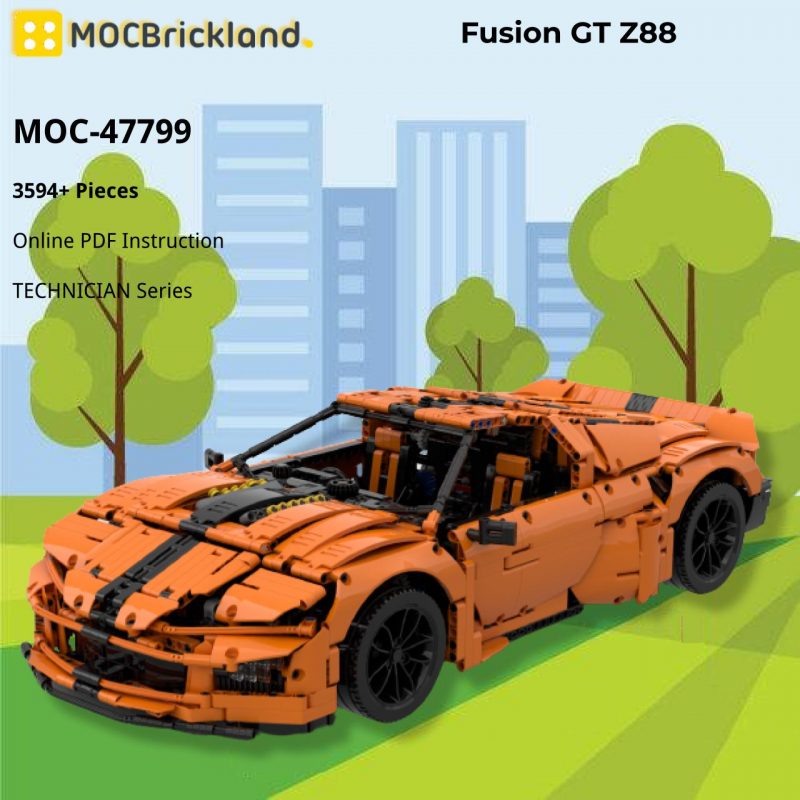 MOCBRICKLAND MOC-47799 Fusion GT Z88