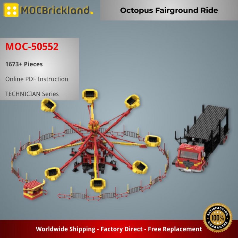 MOCBRICKLAND MOC-50552 Octopus Fairground Ride