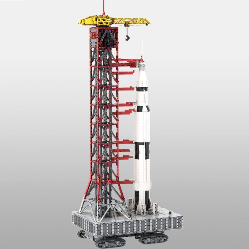MOCBRICKLAND MOC-60088 Launch Tower Mk I for Saturn V with Crawler