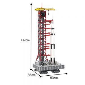 Mocbrickland Moc 60088 Launch Tower Mk I For Saturn V With Crawler (4)