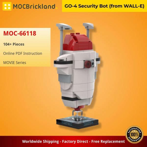 Mocbrickland Moc 66118 Go 4 Security Bot (from Wall E) (2)