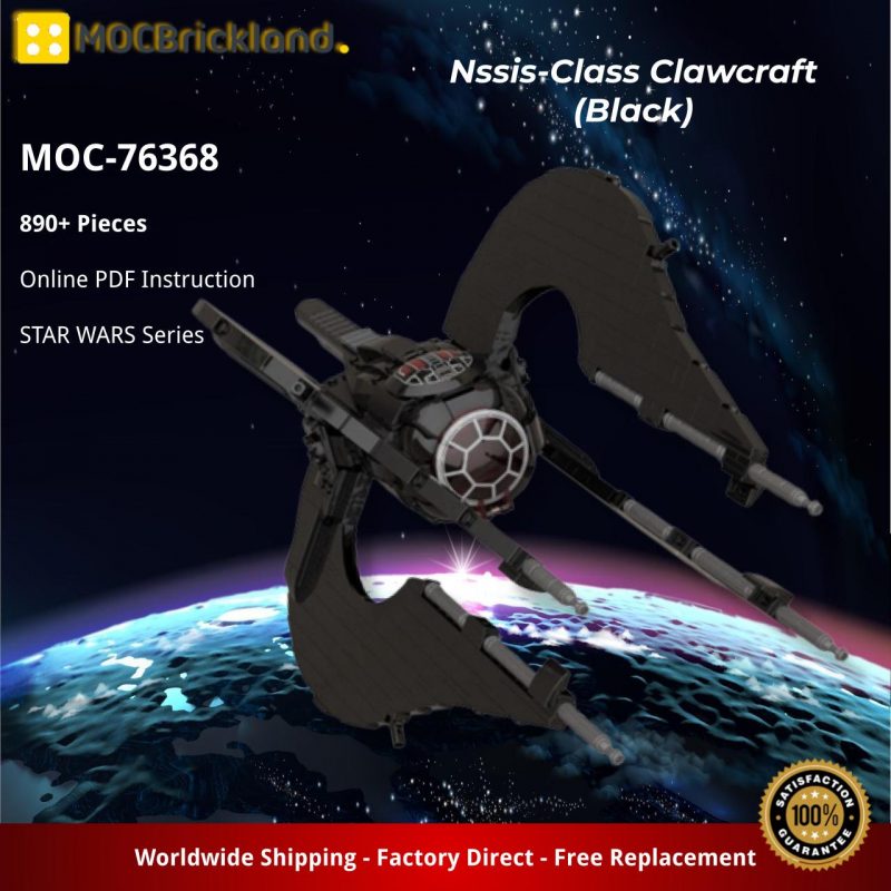 MOCBRICKLAND MOC-76368 Nssis-Class Clawcraft (Black)