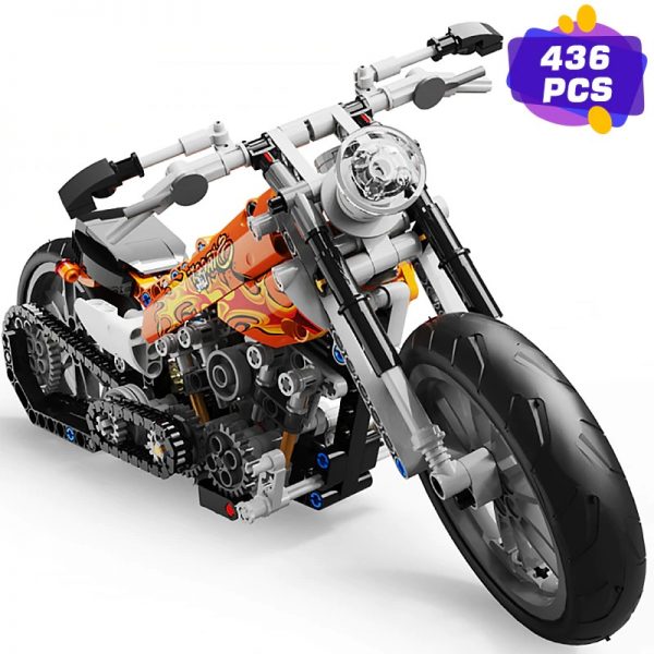 Mocbrickland Moc 89693 Orange Racing Motorcycle (1)