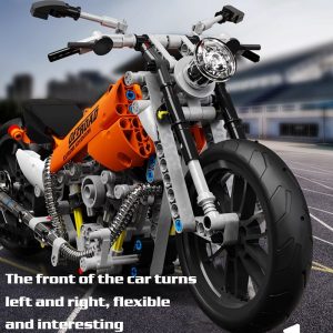 Mocbrickland Moc 89693 Orange Racing Motorcycle (4)