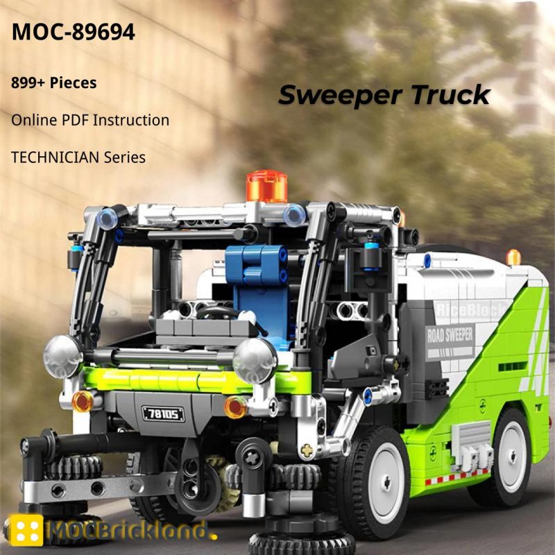 MOCBRICKLAND MOC-89694 Sweeper Truck