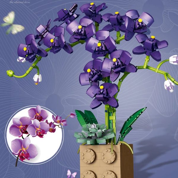Mocbrickland Moc 89696 Orchid Bouquet (1)