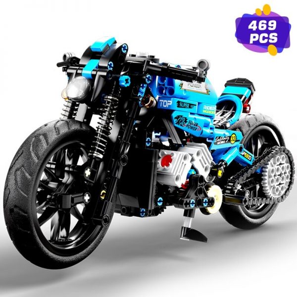 Mocbrickland Moc 89698 Blue Racing Motorcycle (1)