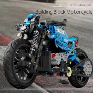 Mocbrickland Moc 89698 Blue Racing Motorcycle (3)