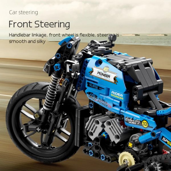 Mocbrickland Moc 89698 Blue Racing Motorcycle (5)