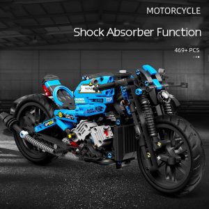 Mocbrickland Moc 89698 Blue Racing Motorcycle (6)