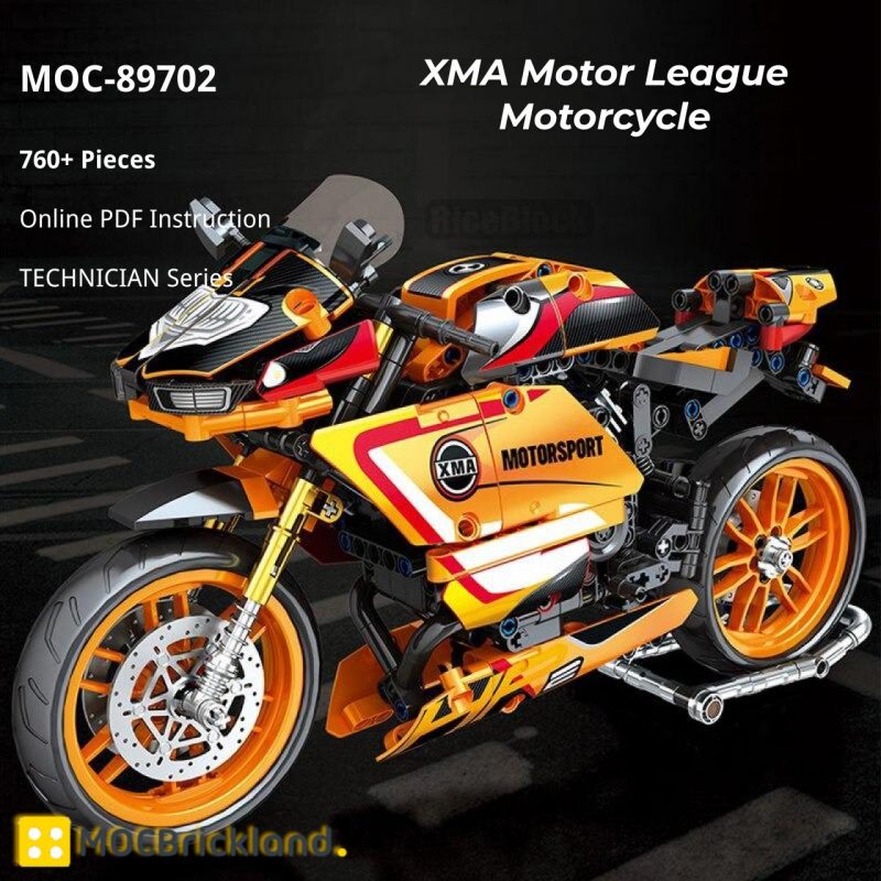 MOCBRICKLAND MOC-89702 XMA Motor League Motorcycle