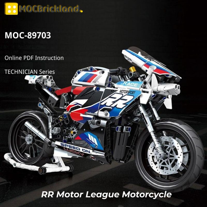 MOCBRICKLAND MOC-89703 RR Motor League Motorcycle