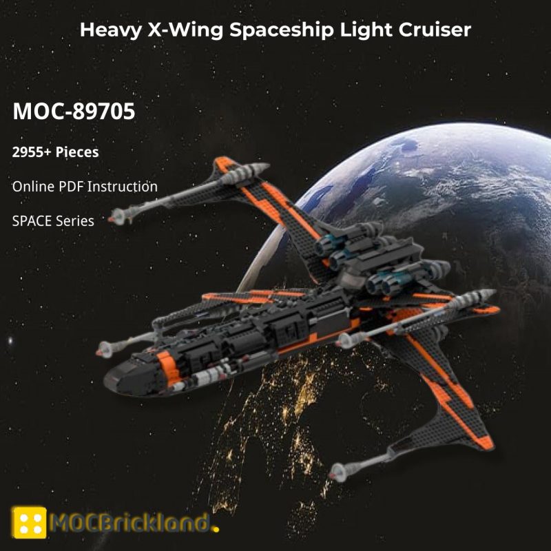 MOCBRICKLAND MOC-89705 Heavy X-Wing Spaceship Light Cruiser