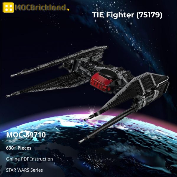 Mocbrickland Moc 89710 Tie Fighter (75179)