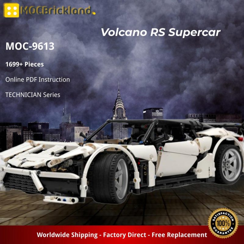 MOCBRICKLAND MOC-9613 Volcano RS Supercar